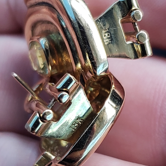 Rare 18kt Gold and Peridot Bruno Guidi Earrings - Picture 4 of 8